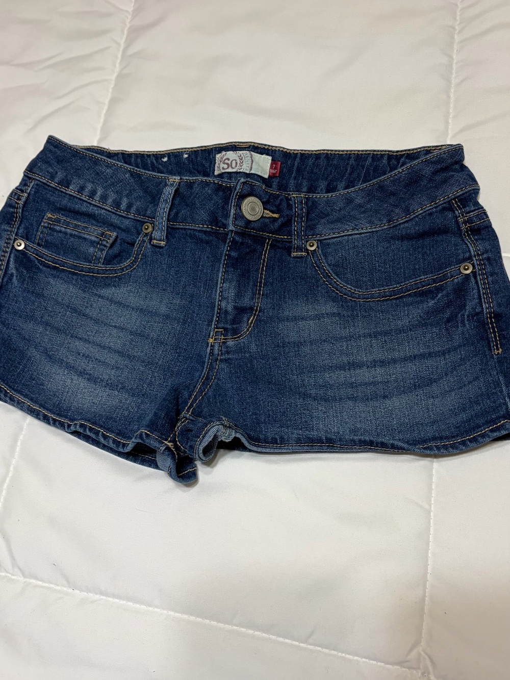 SO Dark Blue Denim Jean Shorts